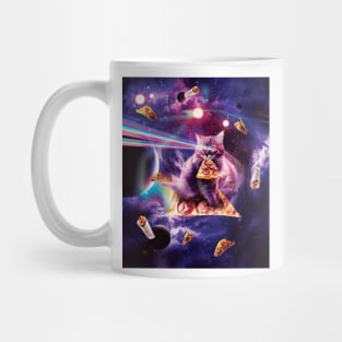 Outer Space Pizza Cat - Rainbow Laser, Taco, Burrito Mug